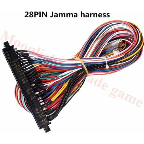 Arcade JAMMA 56 Pin Interface Cabinet Wire Wiring Harness PCB Cable For Arcade Game Consoles Jamma 60-in-1 board & Pandora box