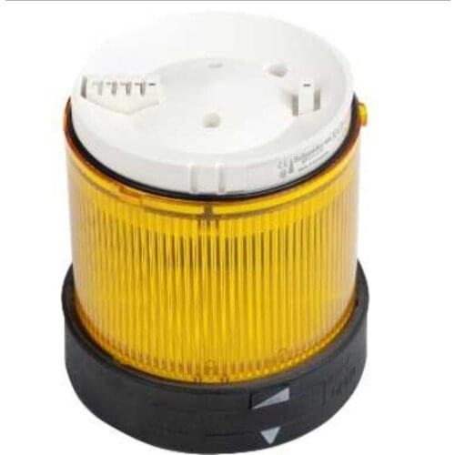XVBC38 Illuminated unit for modular tower lights, plastic, yellow, Ø70, steady, bulb or LED not included, 250 V