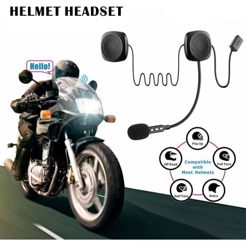 BT 4.2 Chip 50M 110dB Wireless Motorcycle Scooter Helmet Headset Headphones With bluetooth Function Hands Free Talking Intercom
