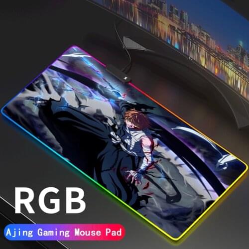RGB Anime Bleach Large Gaming Mouse Pad 900x400mm LED Lighting Mousepad Gamer Computer Desk Mat Pad Ichigo Gamer