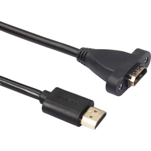 Black 0.3 M 0.6 M Tin-plated Oxygen-free Copper Tape Shield Can Fix TV HDMI-compatible Male-to-female HD Extension Cable