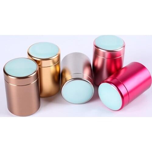 Porcelain Metal tea cans Tea box tinplate tea packaging tin mini seal jars for storage vacuum lid /mint tin box/food packing box