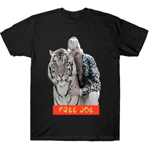 Tiger-King- T-Shirt Unisex Adults Shirt Birthday Girl Funny Tee Women Graphic Tee Shirt Black