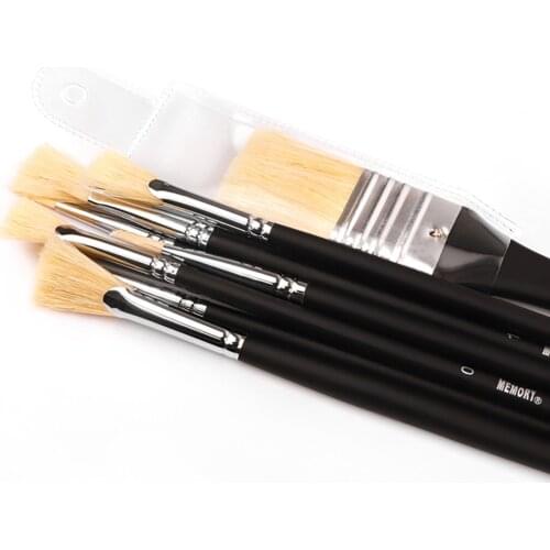 Paint Brushes Set of 10 Premium Synthetic Acrylic & Oil Paint Brushes Ferrules & Wooden Birch Handles Painting Art Supplies