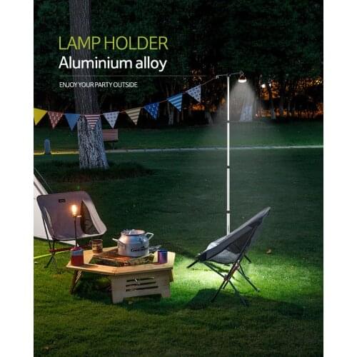 Naturehike outdoor Portable lamp holder aluminum alloy telescopic Light Tents Pole Accessories camp barbecue light holder pole
