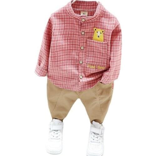 New Boys Clothing Spring Autumn Baby Clothes Suit Children Cotton Shirt Pants 2Pcs/Sets Toddler Casual Costume Kids Tracksuits