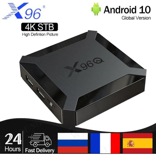 X96Q Smart TV BOX Android 10 2GB 16GB Allwinner H313 Quad Core 1GB 8GB 4K 2.4G wifi Set top fast X96 Q box VS X96Mini