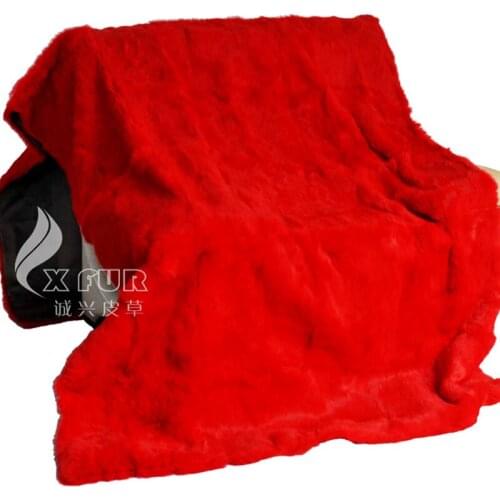 CX-D-88/Z 200X150 Luxury Bedding Set Thick Winter Warm Real Rabbit Fur Blanket