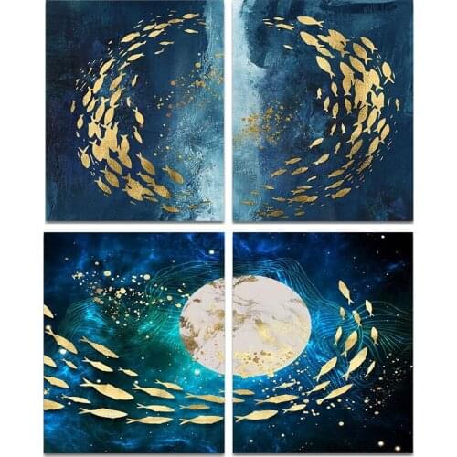 RUOPOTY Paint By Numbers For Adults Kids Fish Picture Drawing Home Decor Animals Artwork Coloring On Canvas