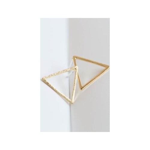 SMJEL 10 PCS-S008 Wholesale Fashion Jewelry New Cute Geometry Enamel Matte Triangle Stud Earrings for Women Gifts