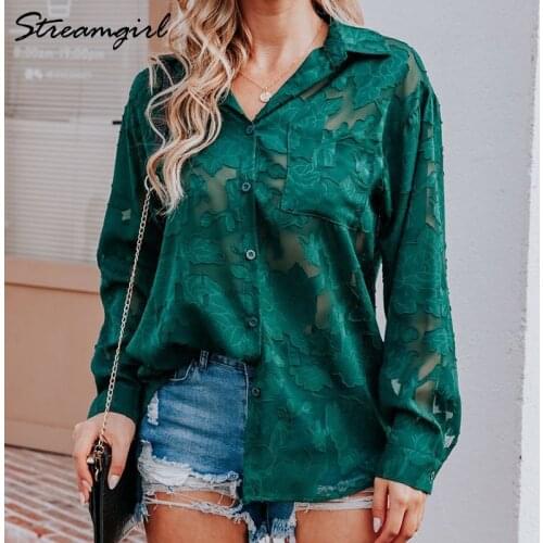 Streamgirl Openwork Blouses