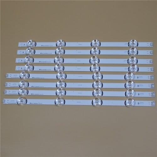 TV LED Light Bars For LG 42LB6500 42LB650V 42LB652V 42LB653V 42LB656V -ZA -ZE LED Backlight Strips Kit 8 LED Lamps Lens 8 Bands