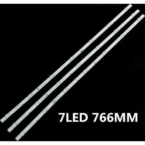 LED Backlight strip 7 lamp For Skyworth 40'' TV ShineOn 2D04040 Rev.A MS-L2405 V2 40H5 40K6S