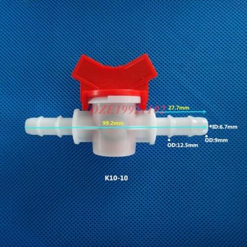 1PC 4mm 6mm 8mm 10mm 12mm 16mm 20mm flexible pipe Hose Pagoda ball valve 2 Way Plastic Aquarium Irrigation Hose connector