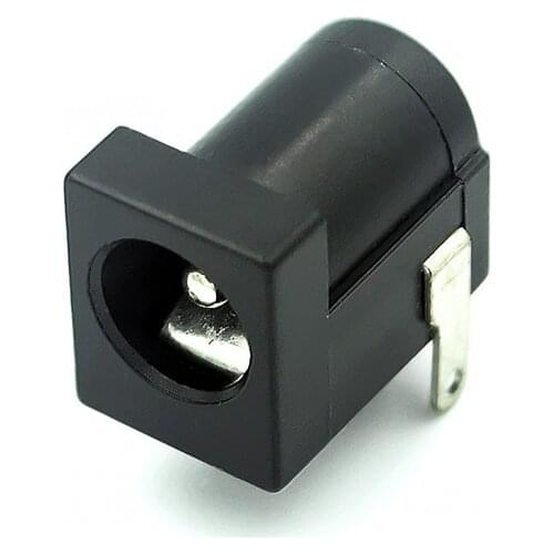 100Pcs DC-005 Black DC Power Jack Socket Connector DC005 5.5*2.1mm 2.1 socket Round the needle