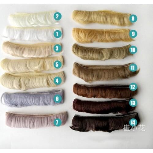 100PCS/LOT Wholesale Synthetic Doll Hair Fringe DIY BJD Hair Wig 5CM