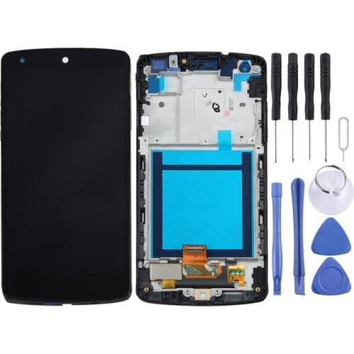 2019 New LCD Display + Touch Panel with Frame for Google Nexus 5 / D820 / D821(Black)
