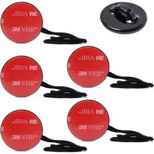 5pcs Anti-Drop Buckle Safety Insurance Tether Strap+Sticker for Gopro Hero 5 4 3 2 SJCAM Case Car Helmet Mount Protector lanyard
