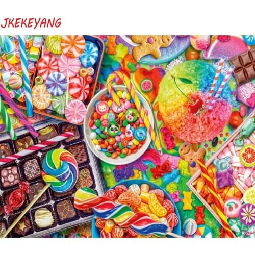 5D DIY square/round Diamond Painting Colorful candy Cross Stitch Diamond Embroidery Pattern Rhinestone J1642
