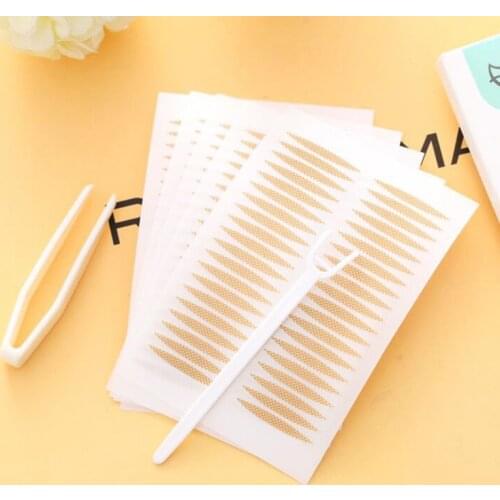 600Pcs Eye Makeup Double Eyelid Sticker Eye Sticker Olive Shape Invisible Adhesive Basic Makeup Tools