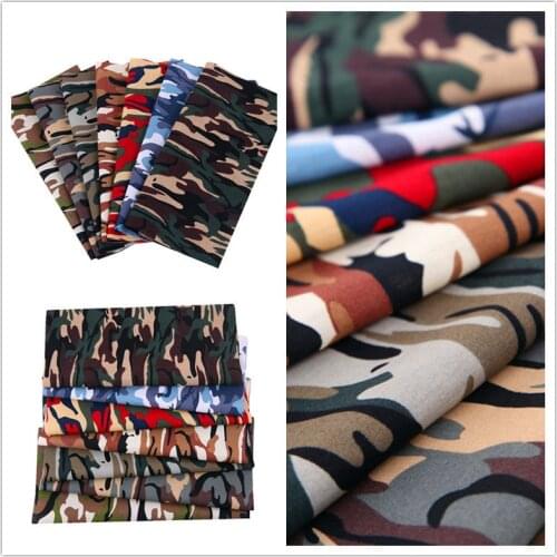 Camouflage Fabric Printed Cloth Sewing Quilting Fabrics for Patchwork Needlework DIY Handmade Material 25cmx25cm and 48cmx48cm
