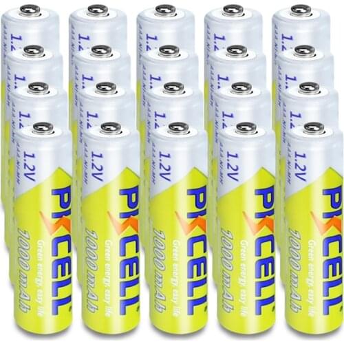 24PCS PKCELL NIMH AAA battery 1.2v 3A 1000mah NI-MH rechargeable batteries toy flashlight battery recharge