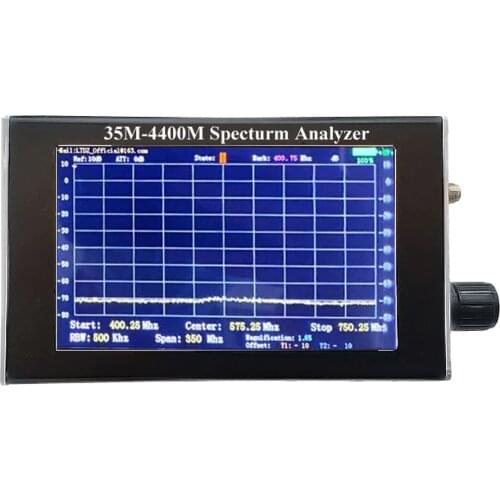 Spectrum Analyzer 35M-4400M 4.3 Inch LCD Screen Professional Handheld Simple Spectrum Analyzer Measurement of Interphone Signal