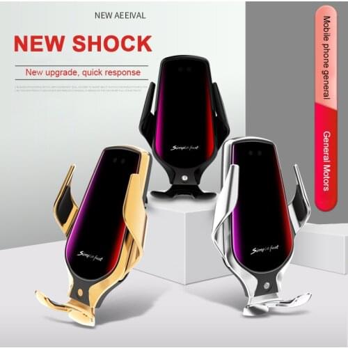 FLOVEME Wireless Charger Car Phone Holder For iPhone 12 Pro 12 11 XR X XS Max Phone Holder Car Auto Clamp Smart Sensor Charging