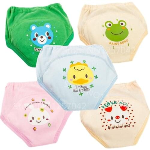 Baby Infant Toddler Waterproof Training Pants Cloth Diaper Nappies Reusable Baby Panties Washable Cotton Nappy Changing