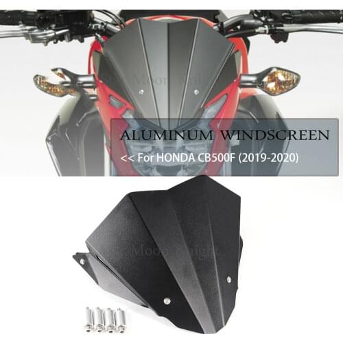 For HONDA CB500F CB 500 F CB500 F 2020 White Motorcycle Accessories screen Windshield Double Bubble Wind Shield Deflectore