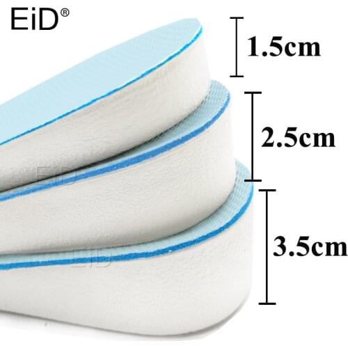 EiD 1.5-3.5 cm High-Elastic Increase height Insoles breathable sport sole pad EVA material height increase insoles for men women