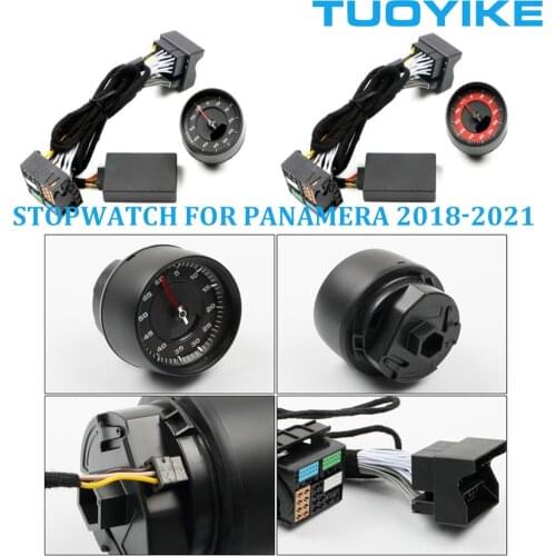 Console Dashboard Stopwatch Center Clock Compass Time Meter Electronic Accessional For Porsche NEW Cayenne Panamera 2018-2021