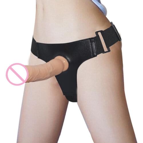 Super Soft Dildos Strap On Dildos and Harness 19*4.3cm Artificial Big Penis with Suction Cup Panties Sex Toys for Women Lesbian