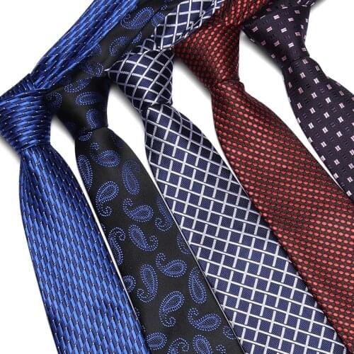 New classic plaid mens luxury silk men ties checked plaid formal business wedding british plaid cravatte seta 7 cm necktie