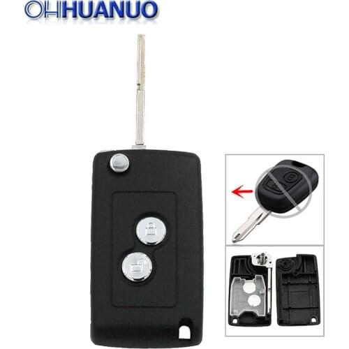 New Modified 2 Buttons Case Car Remote Key Shell Cover For Citroen C2 C3 Xsara Picasso For Peugeot 206 306 406 Cover Fob