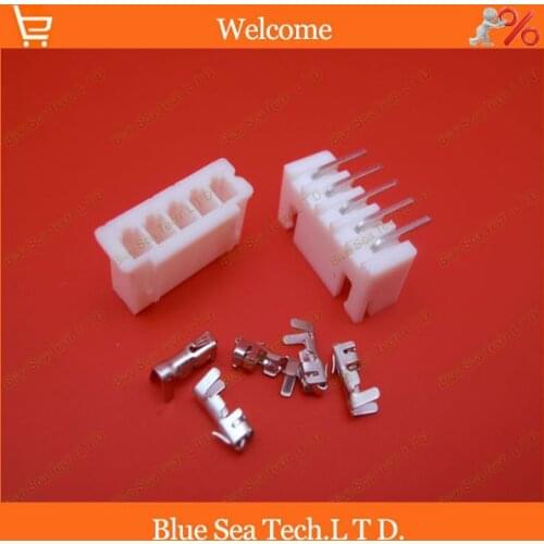 Sample,50 sets 5 Pin XH 90 angle bend Pin Connector 2.54mm XH-5P Kits for PCB/Automotive/electronic circuit ect.Free Shipping