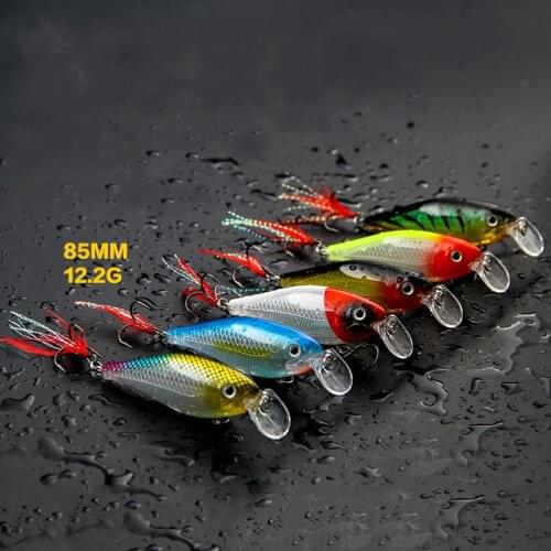FJORD Hot Sale Quality 5color 85mm 12.2g Minnow Lure Floating Wobbler Laser Hard Baits Swimbait Artificial Baits Fishing Lure