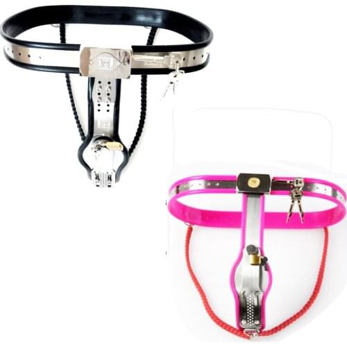 Stainless Steel Chastity Belt With Shield Female Y-Type Restraint Pants Lockable BDSM Bondage Sex Toys For Women