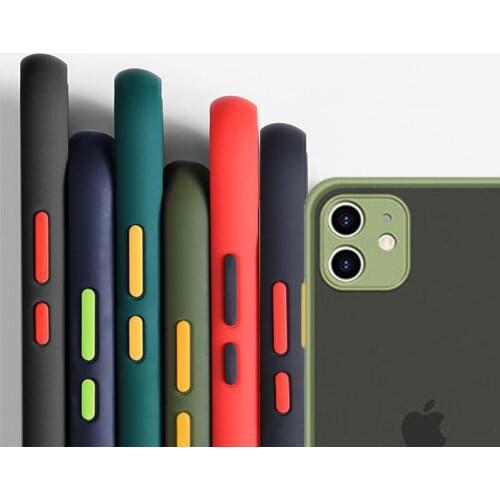 Shockproof Transparent Hybrid Silicon Phone Case For iPhone 12 Mini 11 Pro Max X XS XR Max 8 7 6 S Plus SE Clear soft Back Cover