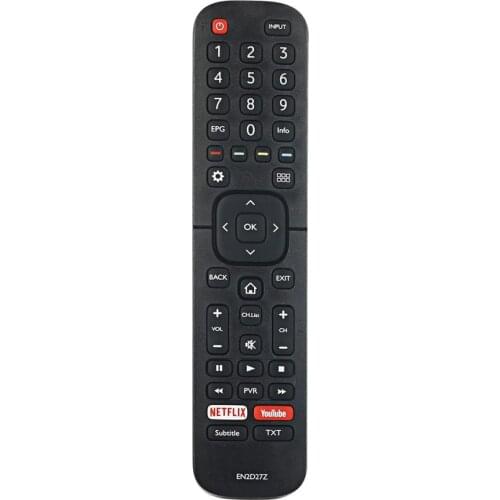 Remote Control for Hisense EN2D27Z Lcd Smart TV With Netflix Youtube Controller