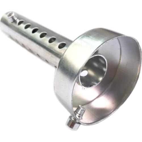 Motorcycle Silver Diameter 60mm Length 140mm Adjustable Off-road Bike Exhaust Can Muffler Insert Baffle DB Killer Silencer