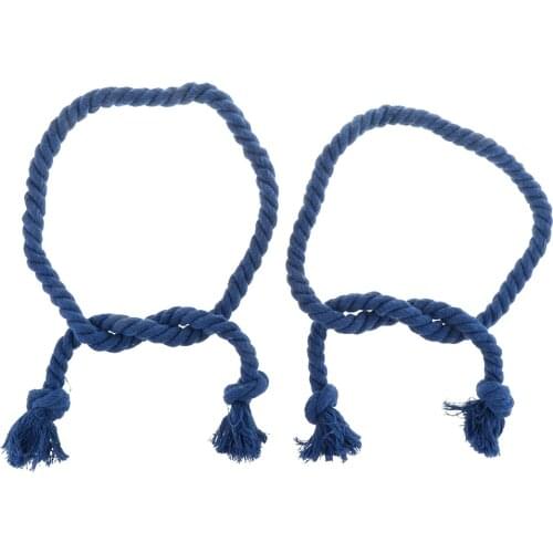 Hand Weave Rope Tiebacks Holdbacks For Curtains Voile Nets Drapes Total Length - 86cm (2pcs Pack)