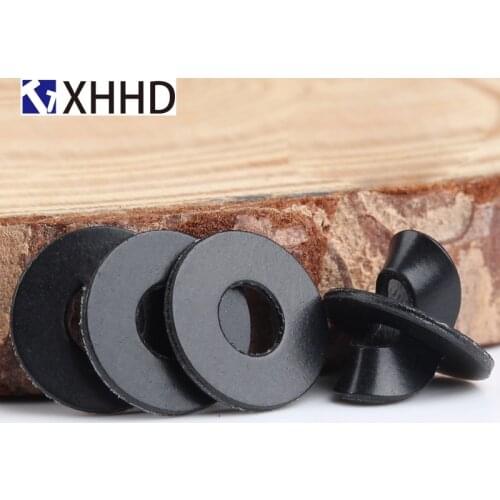 50PCS PVC Washers M2 M2.5 M3 M4 M5 M6 M8 M10 M12 Soft Plastic Gasket Black Insulation Flat Paded For Screws