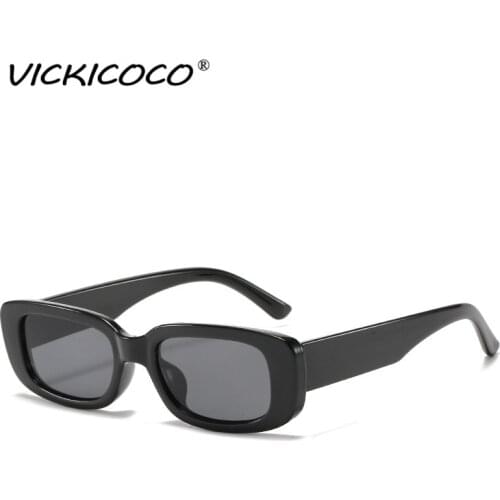 Vintage Rectangle Sunglasses Women 2020 Small Square Sun Glasses Fashion Black Ladies Eyeglasses Flat Top Sunglasses Men UV400