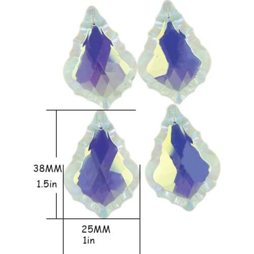 25 Pcs 38mm Crystal Ab Prism Ornament Suncatcher Free Shipping