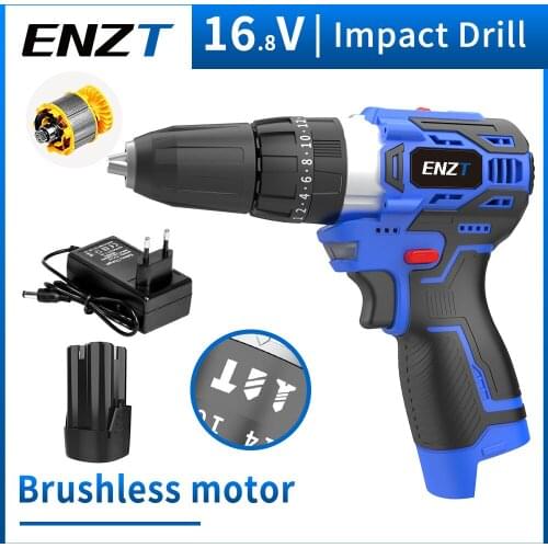 ENZT Impact Cordless Brushless Screwdriver Cordless Drill 2000mAhFor Makita Battery Power Tools Hammer Drill Electric Drill Hand