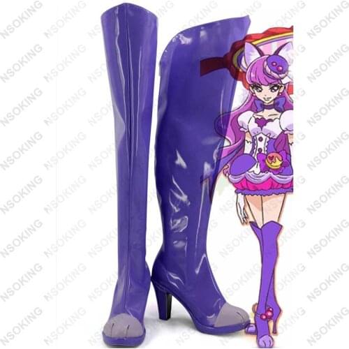 New KiraKira Pretty Cure A La Mode Cure Macaron Cosplay Boots Anime women Shoes Custom Made