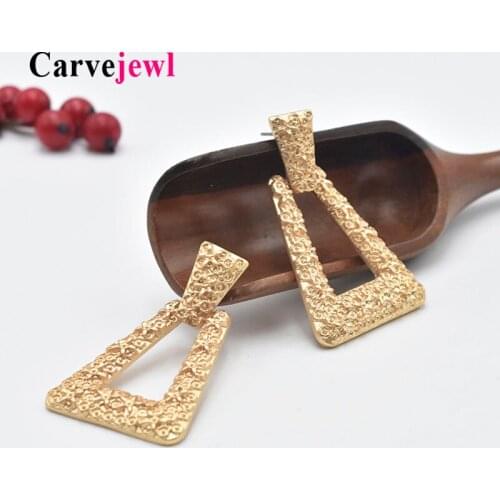 Carvejewl Vintage Earrings Geometric statement new metal Hanging earrings for women jewelry fashion American wholesale earrings