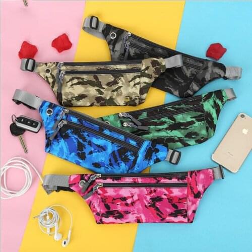 ZOVYVOL Fanny Pack for Women Men Waist Bag Colorful Unisex Waistbag Belt Sports Bag Zipper Pouch Packs Banana Pouch Nylon Run