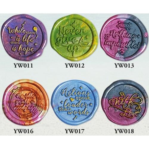 1pcs English Blessing Seal Wax Seal Stamp Retro Antique 25mm Sealing Wax Scrapbooking Stamps HEAD Wedding Decorative Invitation